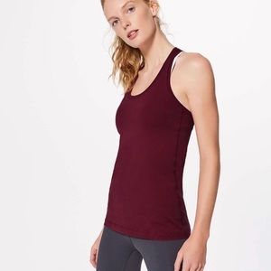 Burgundy Cool Racerback Lululemon Tank